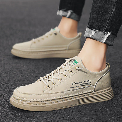 Herren Ledersneaker Lässig Weich Modern Design