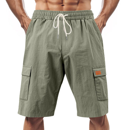 Herren Cargo-Shorts Bequem Vieltaschen Elastisch