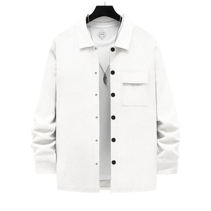 Herren Jacke Hemd Lässig Modern Casual