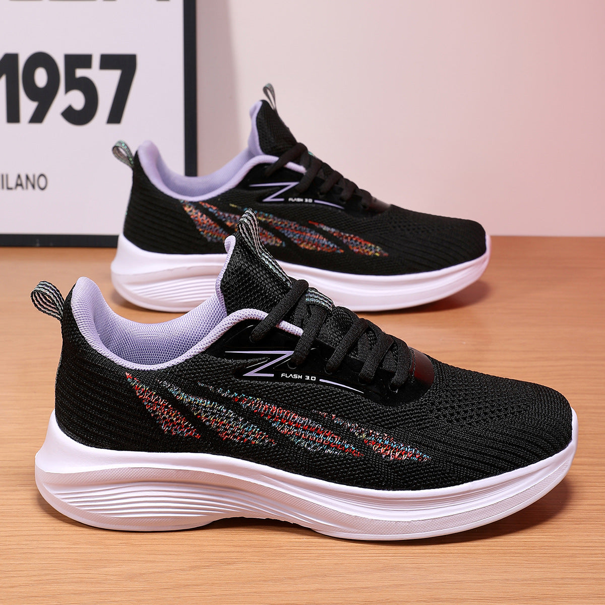 Damen Sneaker Leicht Sport Mesh Atmungsaktiv