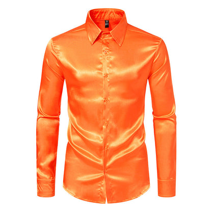 Seidenhemd Herren Elegantes Designer Hemd