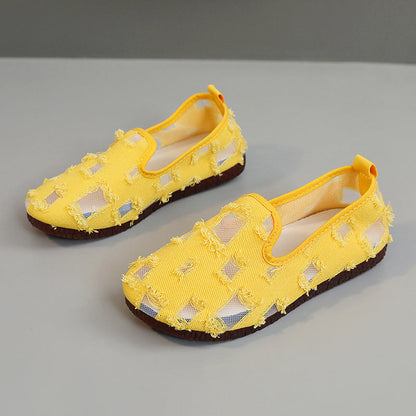Damen Slip-On Schuhe Luftig Lochdesign Trendy Sommer