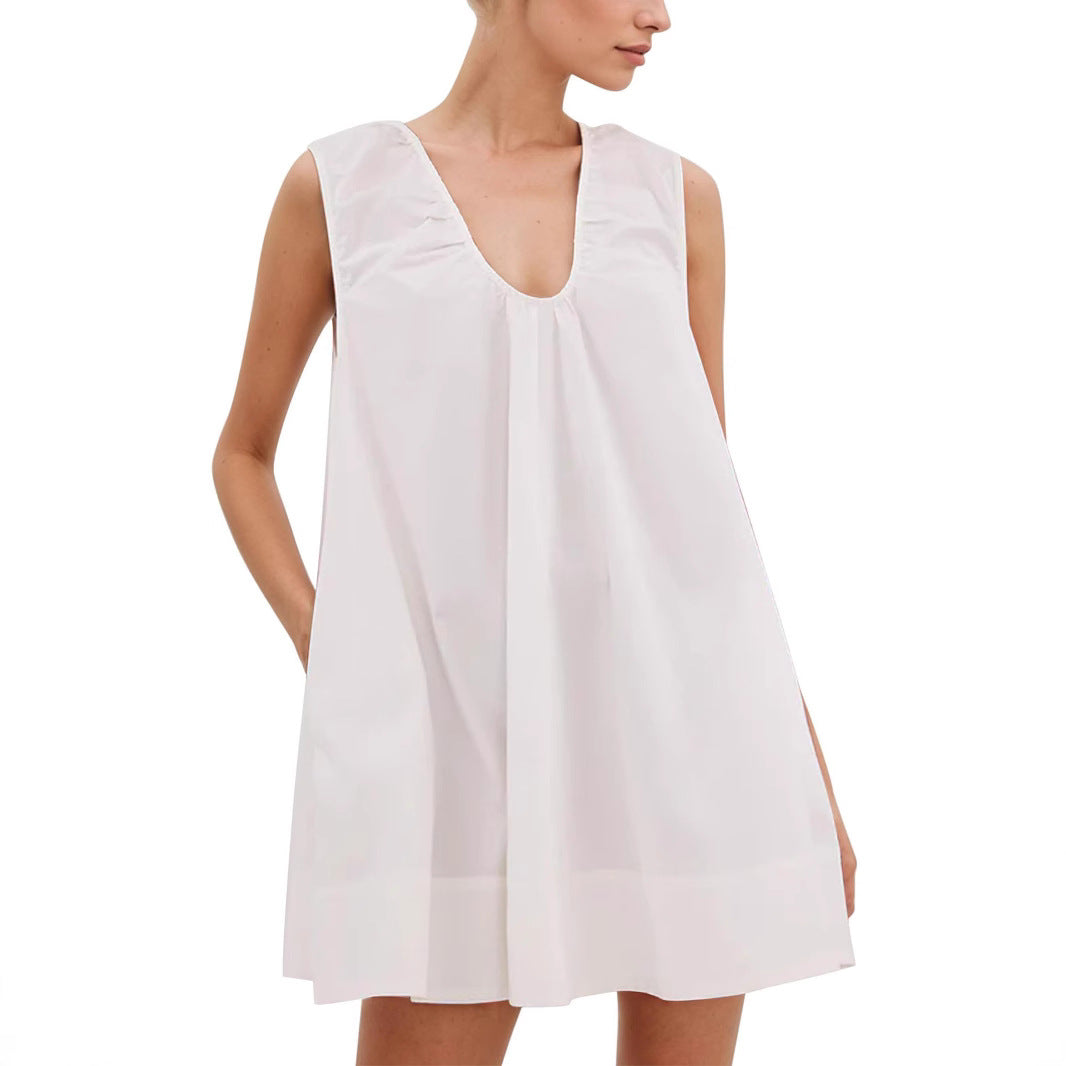 Sommerkleid Damen Lässig Rüschenkleid Kurz