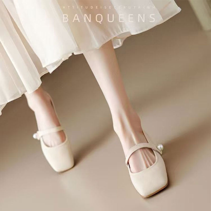 Damen Ballerina Elegant Riemchen Schuhe Schwarz