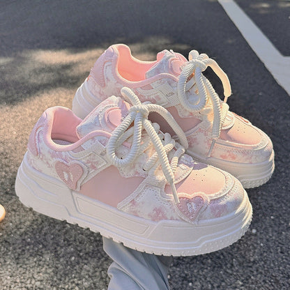 Damen Sneaker Chunky Trendy Weite Passform Bequem