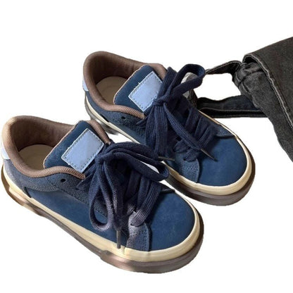 Damen Sneaker Bequem Leder Weich Gepolstert