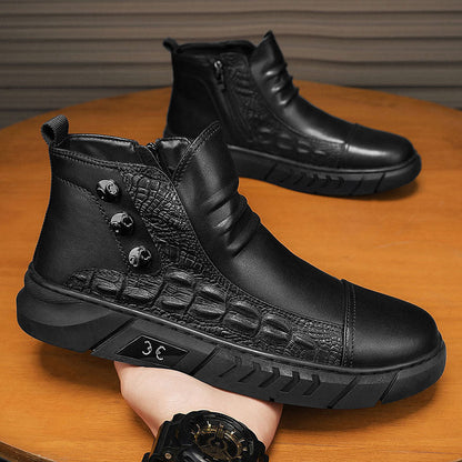 Damen Stiefeletten Robust Reißverschluss Winter