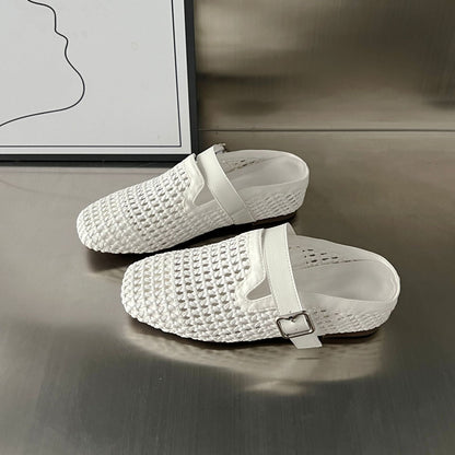 Damen Clogs Bequem Flechtdesign Komfort Fußbett - BerlinGlamour