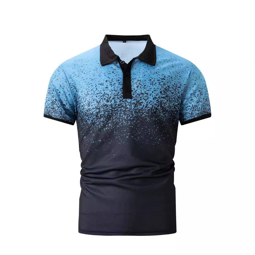 Herren Poloshirt Farbverlauf Modern Berlin Style
