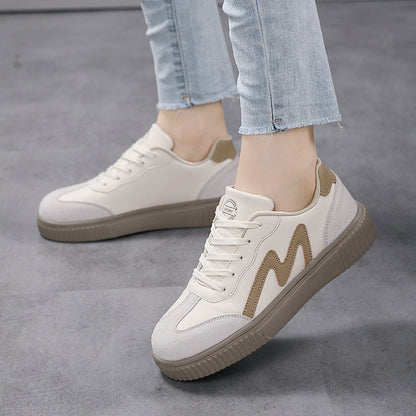 Damen Sneaker Minimalistisch Rutschfest Weiß - BerlinGlamour