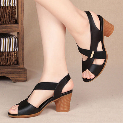 Damen Sandalen Riemchen Komfortabel Elegant Hochzeitsschuhe