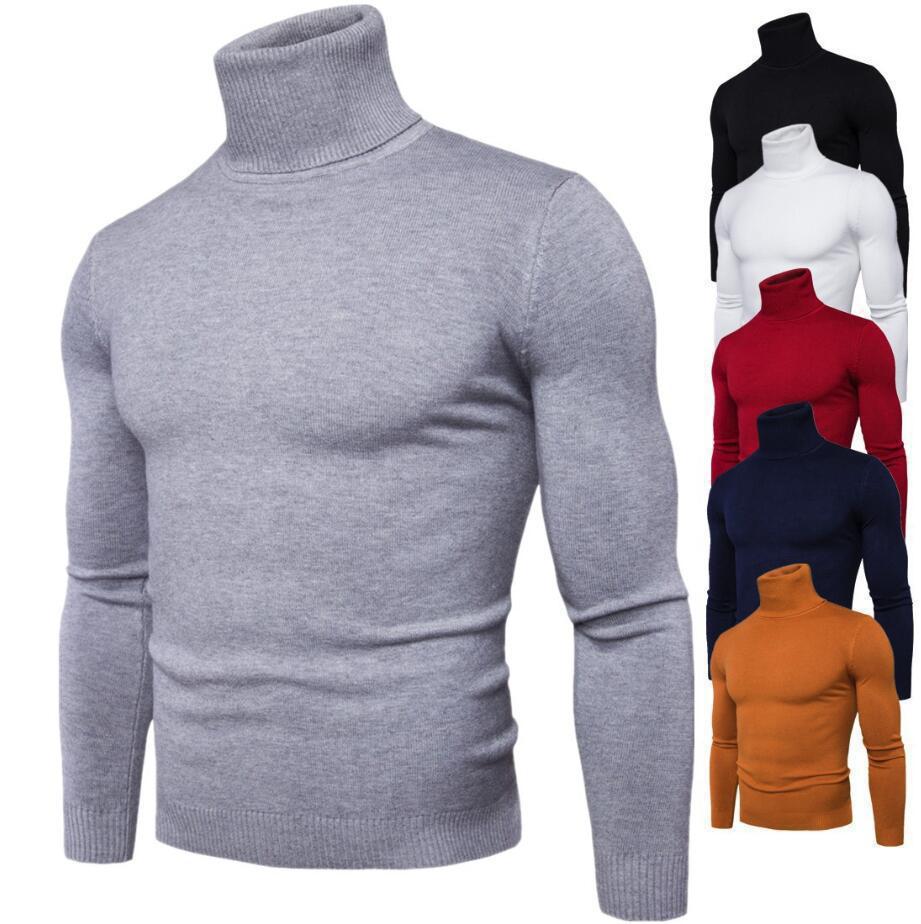 Herren Pullover Rollkragen Merinowolle Fein Eleganter - BerlinGlamour