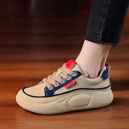 Damen Sneaker Sportlich Dicksohlige Bequem