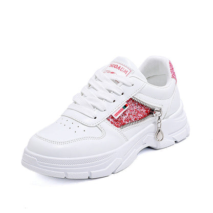 Damen Sneaker Chunky Glitzer Schuhe Rutschfest