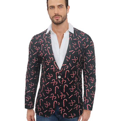 Herren Blazer Festlich mit Glanzstoff und Muster Elegant