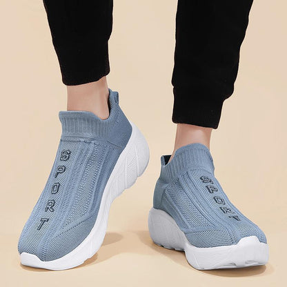 Damen Sneaker Bequem Strick Schuhe Trendy - BerlinGlamour