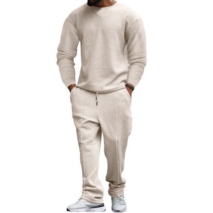 Herren Sportset Sweatshirt Jogginghose Strukturiert Bequem