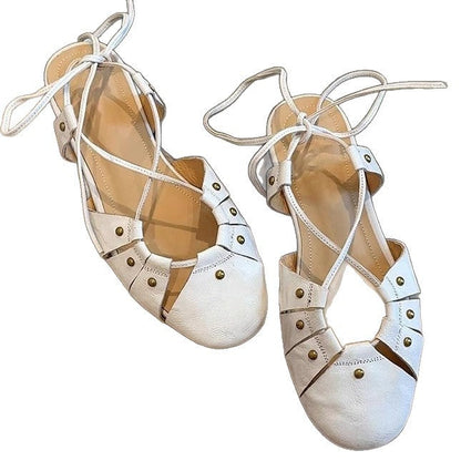 Damen Halbschuhe Schnürmodell Stilvolle Studdedesign Schuhe