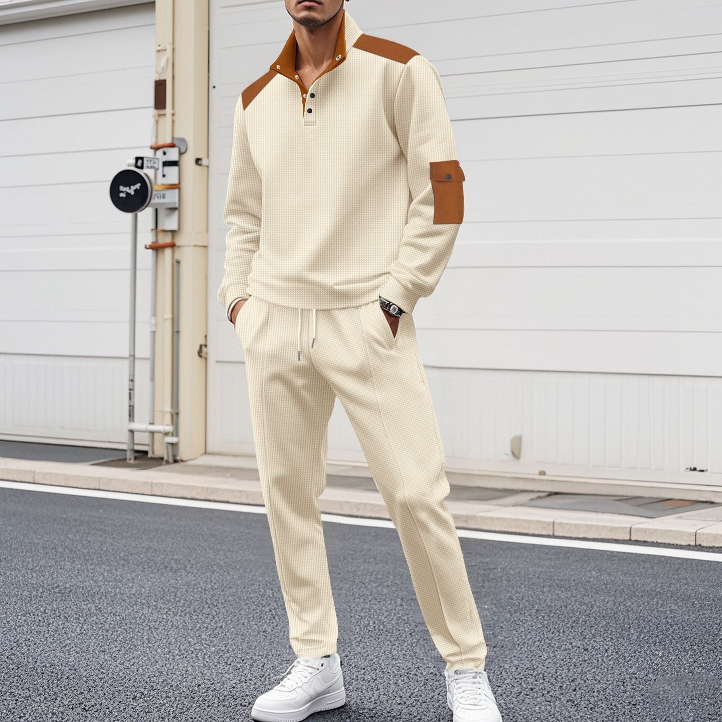 Herren Sportset Funktionell Strukturiert Modern