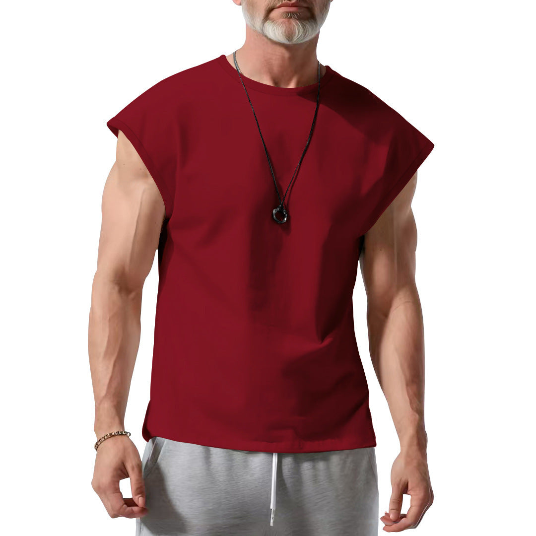 Herren T-Shirt Ärmellos Atmungsaktiv Baumwolle Berlin Style