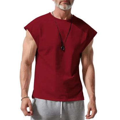 Herren T-Shirt Ärmellos Atmungsaktiv Baumwolle Berlin Style