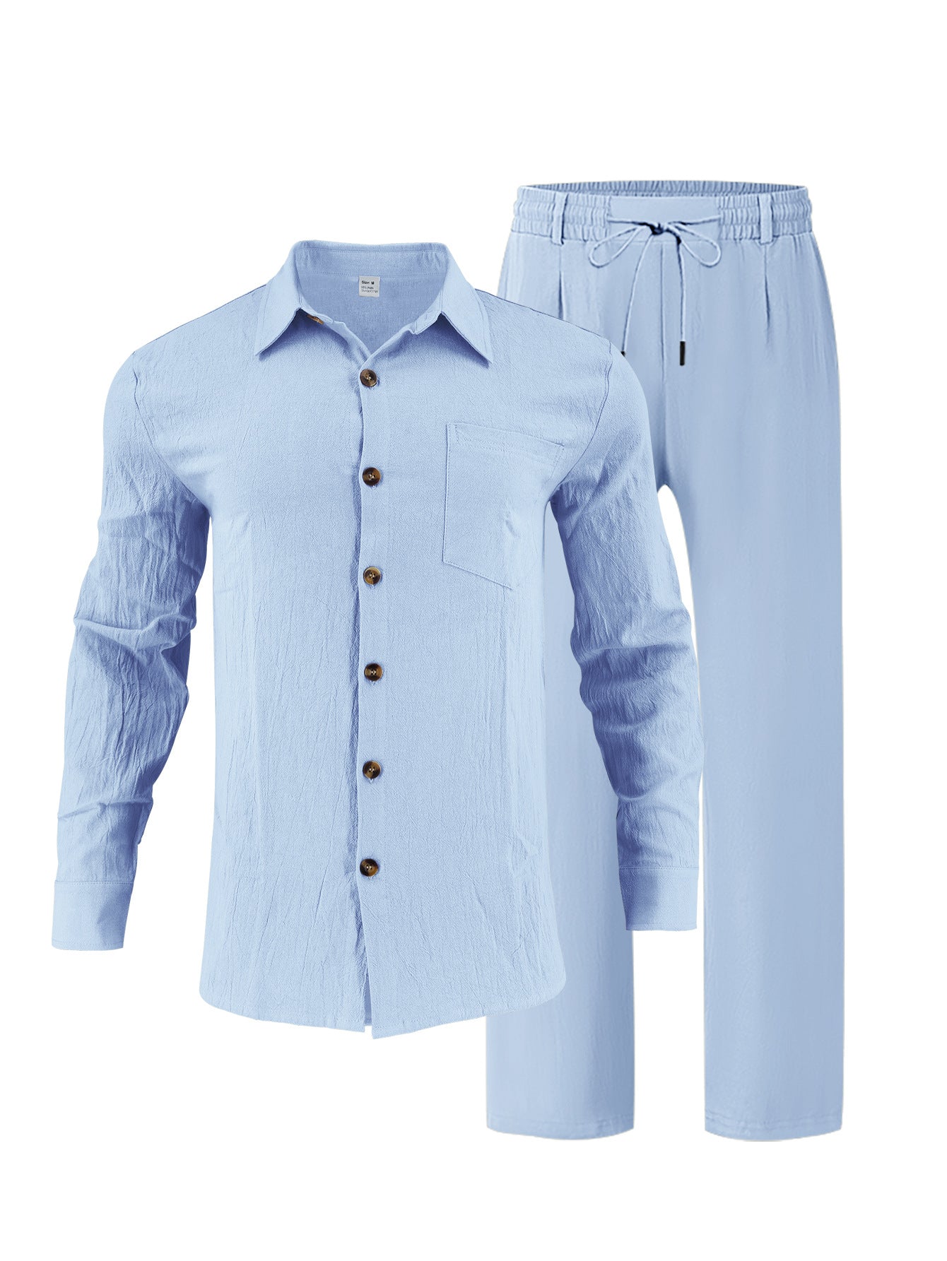 Herren Lounge-Set Bequem Hochwertig Mit Hemd Und Hose