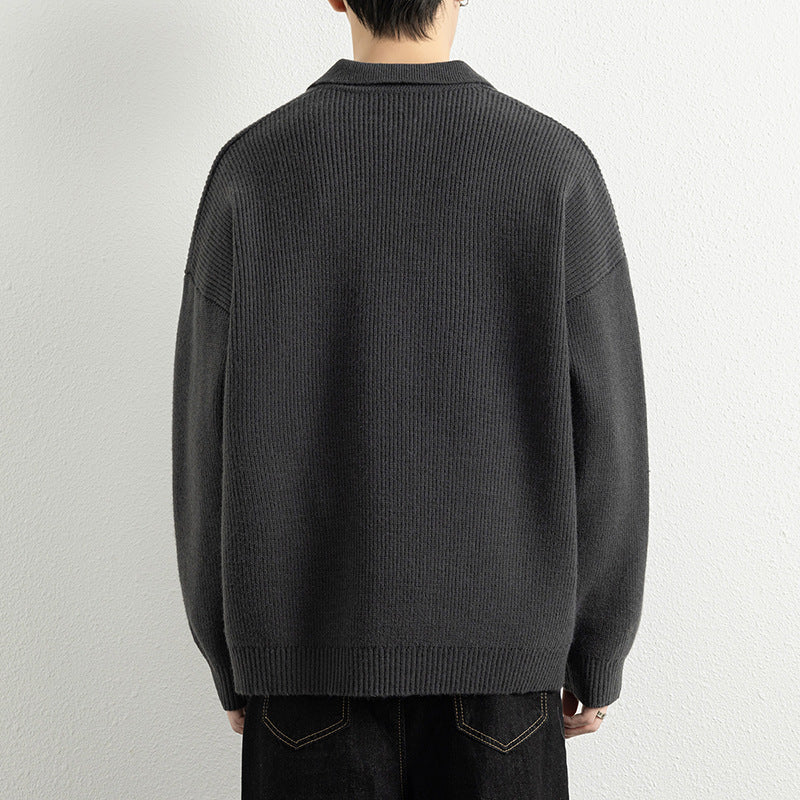 Herren Strickpullover Modern V-Ausschnitt Sportlich