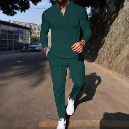 Herren Freizeitanzug Set Modern mit Joggerhose Bequem