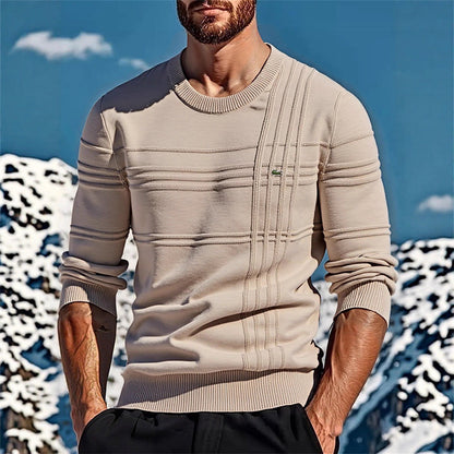 Herren Strickpullover Modern mit Textildetails und Einzigartigem Design