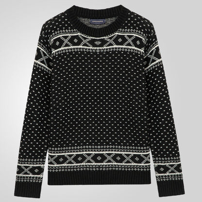 Herren Pullover Norweger Muster Klassisch Warm