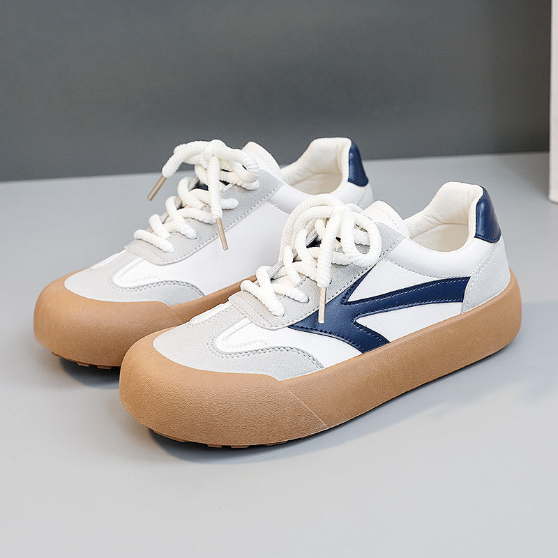 Damen Sneaker Bequem Sportlich Weiß Schwarz