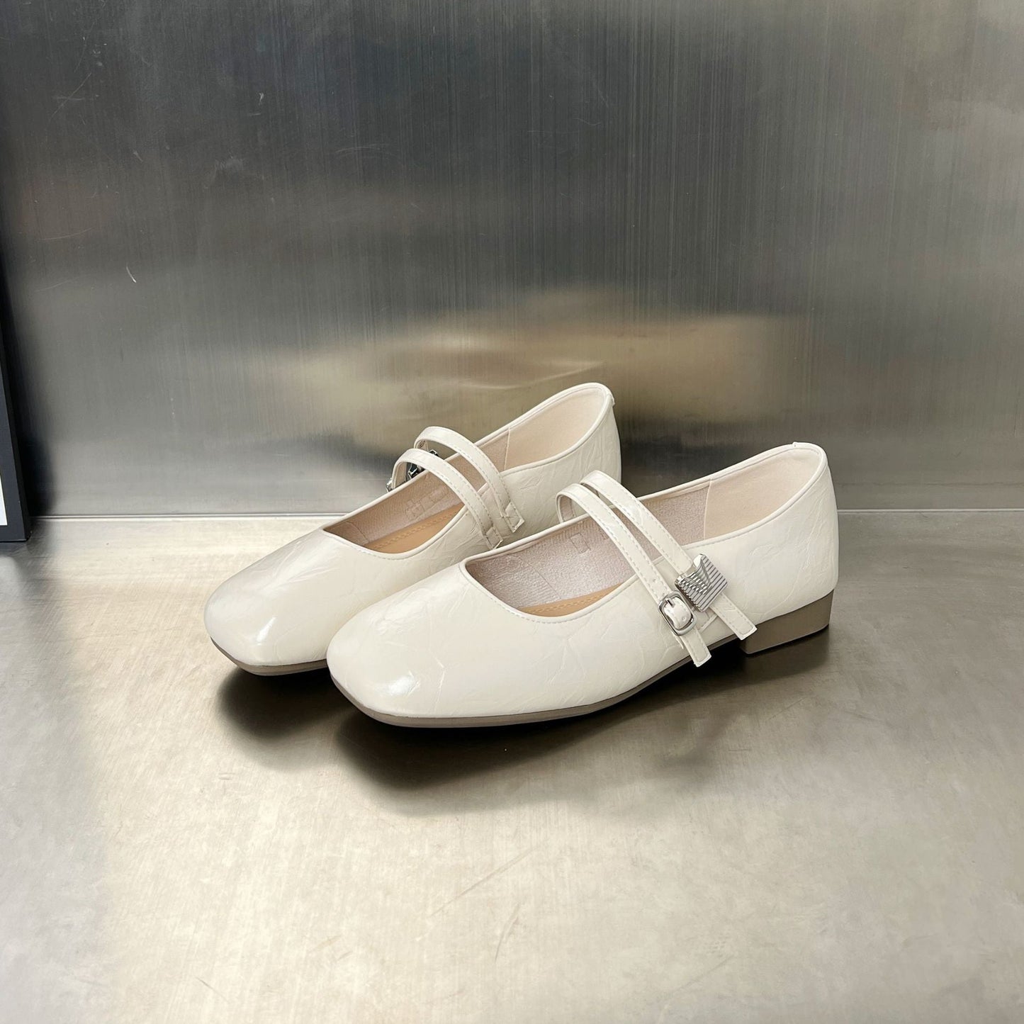 Damen Ballerinas Elegante Riemenschuhe Komfort Innensohle - BerlinGlamour