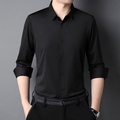 Elegantes Herren Langarmhemd atmungsaktiv Modern Slimfit