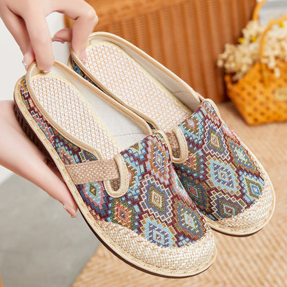 Damen Clogs Bequem Bunt Flexible Riemen Damen Schuhe