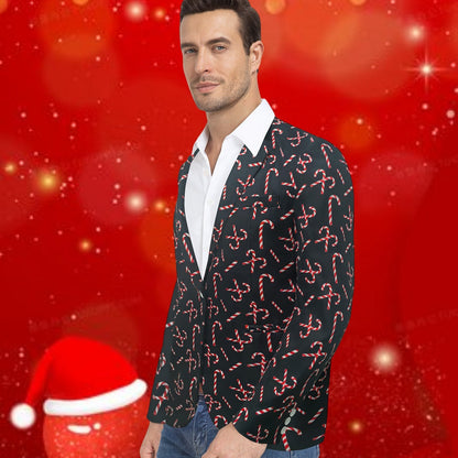 Herren Blazer Festlich mit Glanzstoff und Muster Elegant