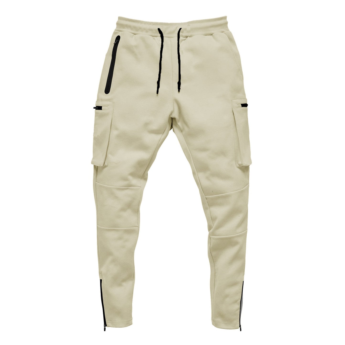 Herren Jogginghose Cargo Bequem Reißverschluss Taschen Modern