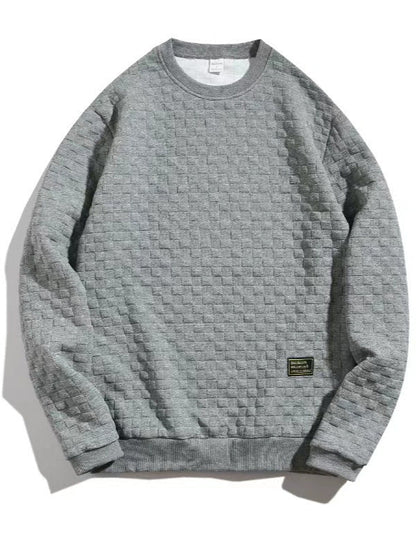 Herren Sweater Lässig Rundhals Elastisch Modern