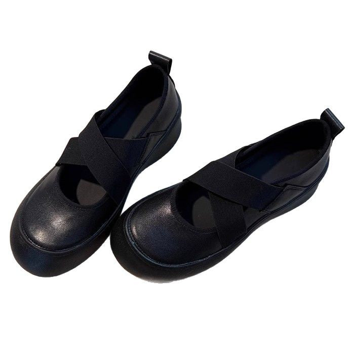 Damen Ballerinas Komfort Sohle Elastisch Weich