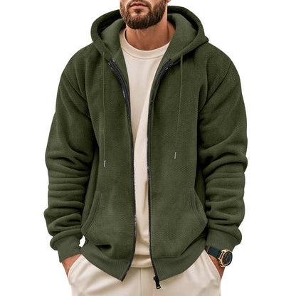 Herren Kapuzenjacke Sportlich Urban Schwarz