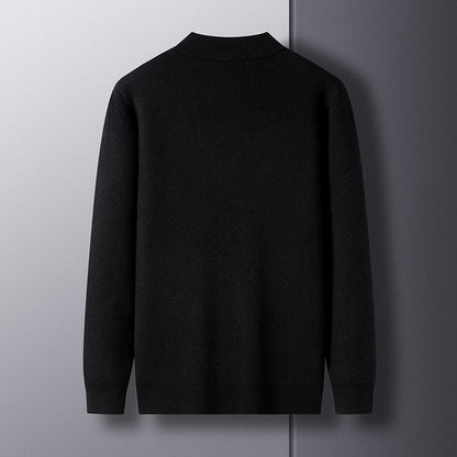 Herren Strickpullover Elegante Moderner Stehkragen