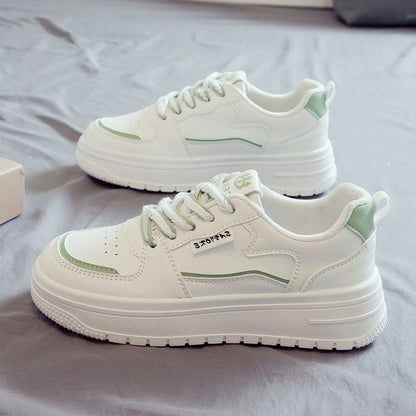 Damen Sneaker dickes Laufsohle Atmungsaktiv Sportlich