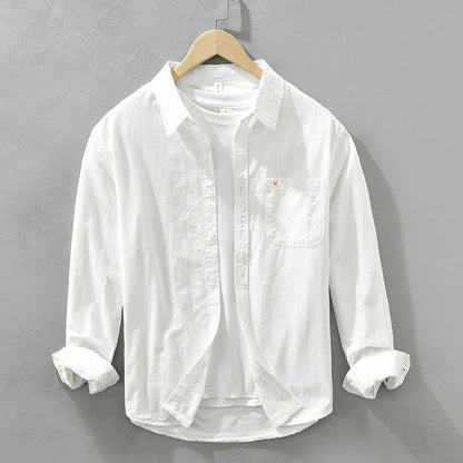 Baumwollhemd Herren Bequem Vielseitig Modern