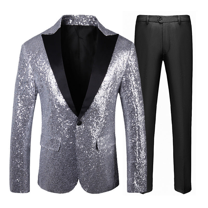 Herren Smoking Anzug Elegant Schwarzes Set