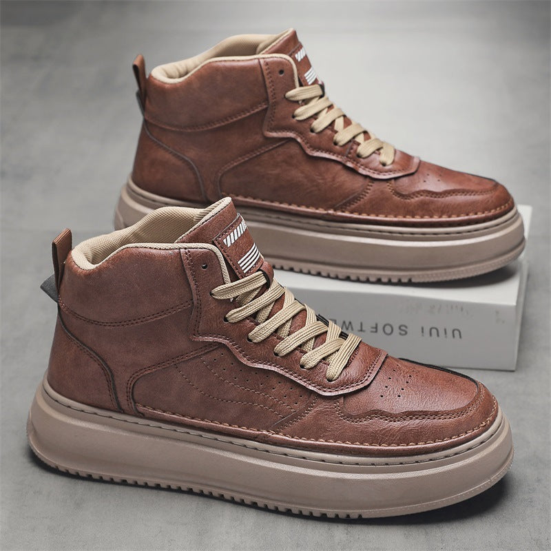 Damen Sportliche Sneaker Leder Weißen Schuhe
