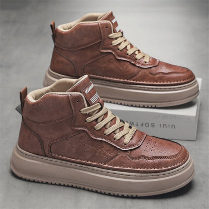 Damen Sportliche Sneaker Leder Weißen Schuhe
