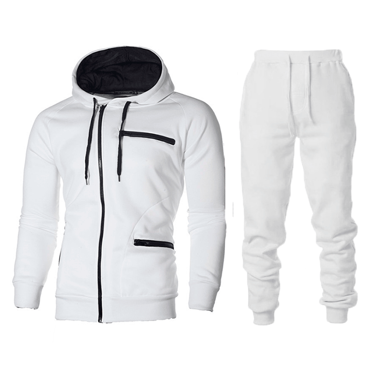 Herren Sportbekleidung Set Hoodie Jogginghose Reißverschluss
