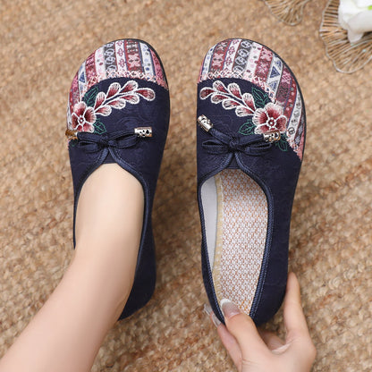 Damen Hausschuhe Florales Design Elegante Heidi Schuhe
