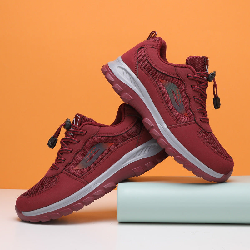 Damen SportSchuhe Freizeit Sneaker Flexibel Schnellschnürsystem