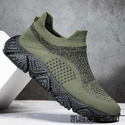 Damensneaker Strick Optik Hochkragen Rutschfest - BerlinGlamour