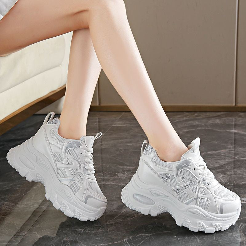 Damen Sneaker Sportliche Chunky Laufschuhe bequem